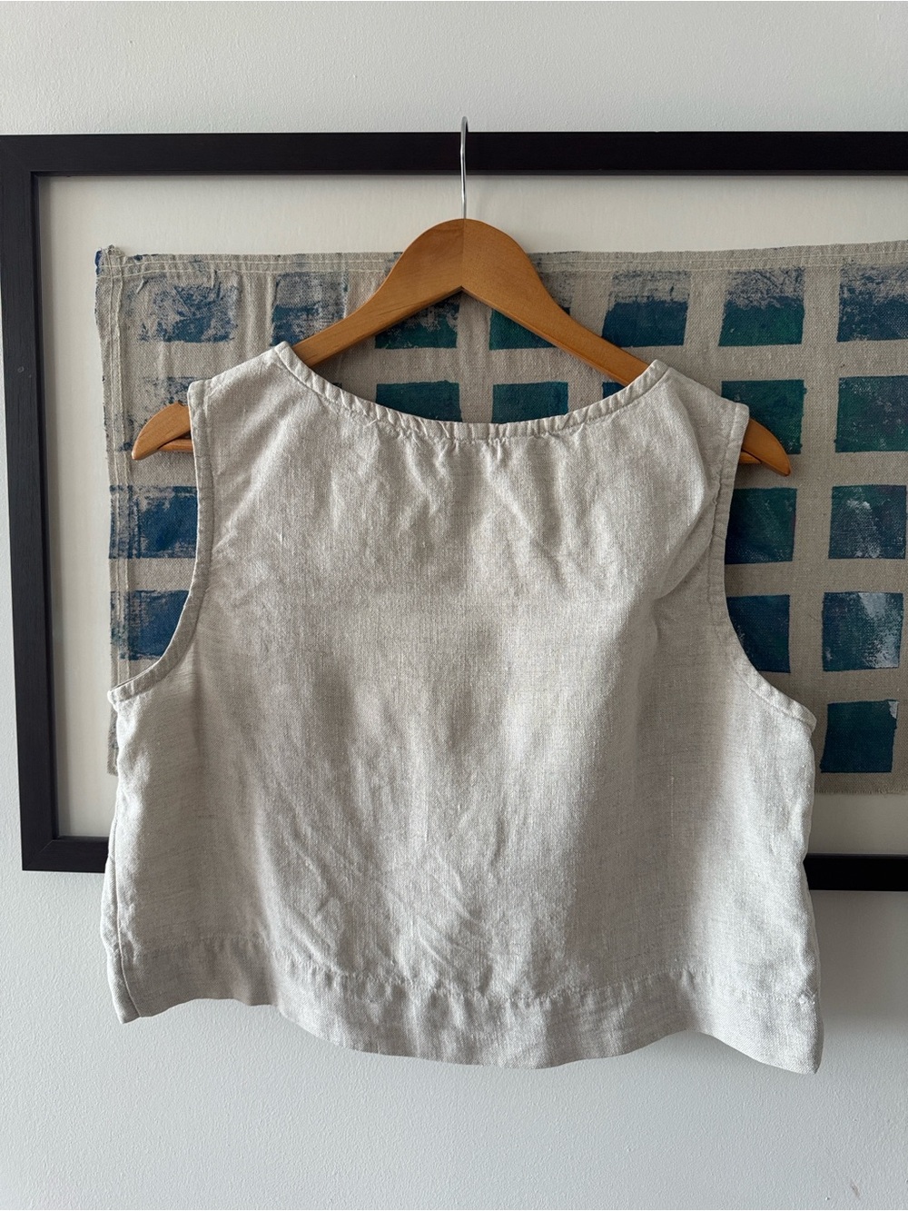 Elizabeth Suzann Petra Crop Flax Midweight Linen Medium - Picture 2 of 5